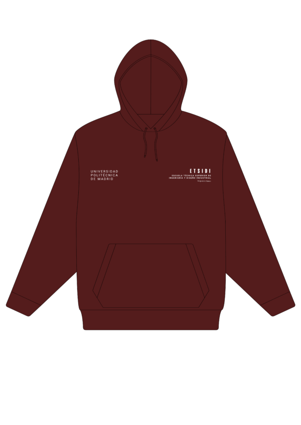 Sudadera con Con Capucha Granate