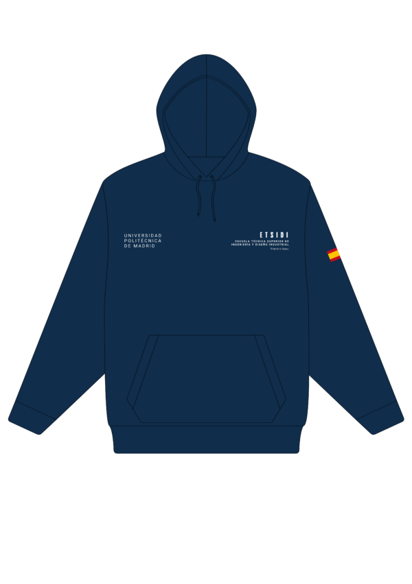 Sudadera con Con Capucha Azul - Imagen 3